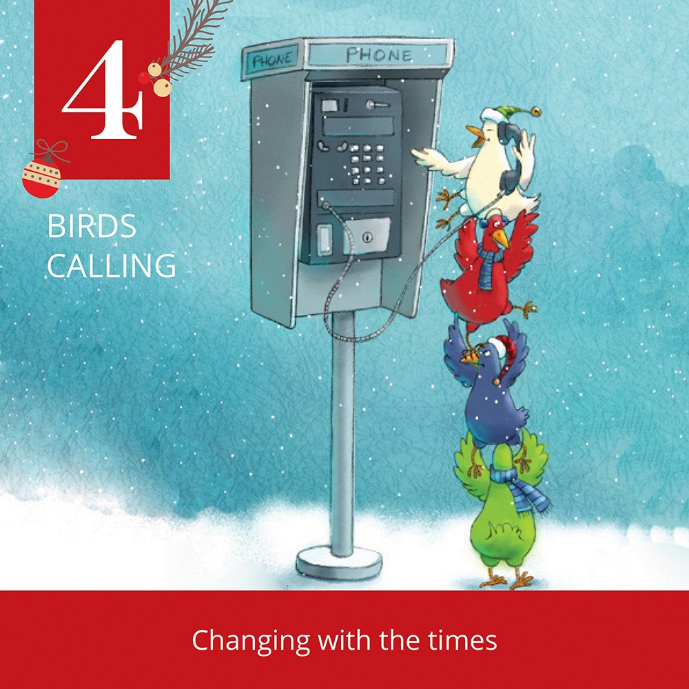 12 Days of Christmas-4 Birds Calling